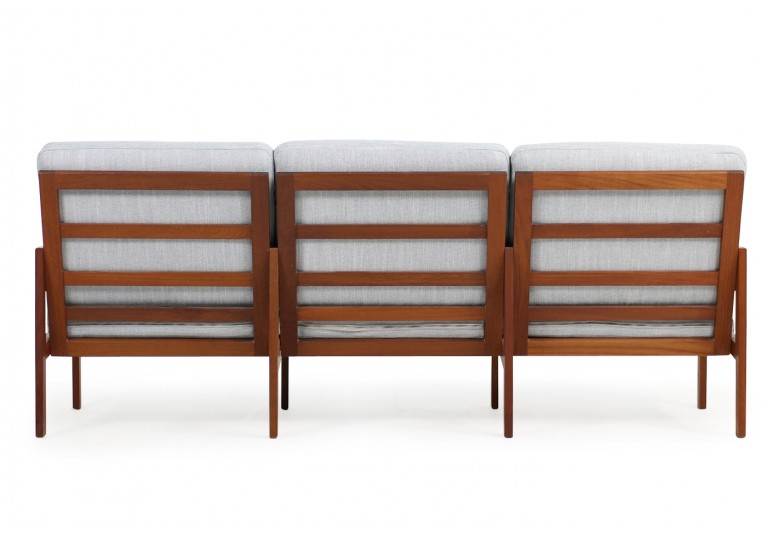 60er Teak Sofa, Illum Wikkelso, danish modern, 70er 
