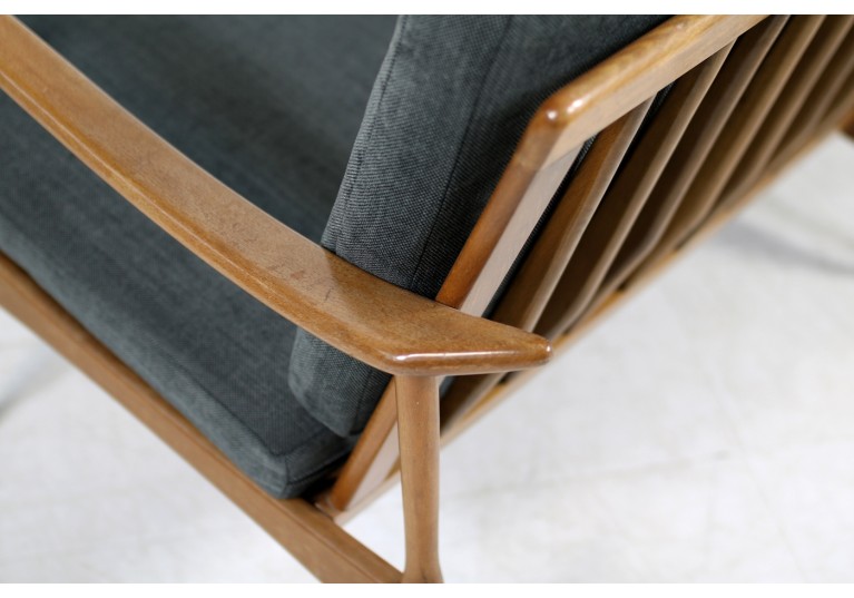 1950s Italian Mid Century Organic Lounge Sofa Beechwood