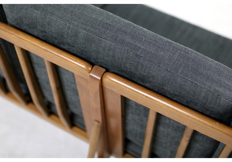 1950s Italian Mid Century Organic Lounge Sofa Beechwood