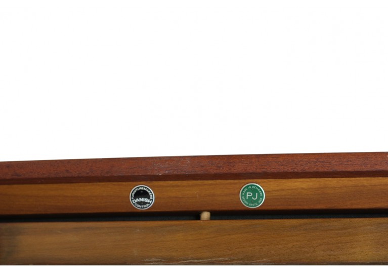 50er Sofa, Grete Jalk für Poul Jeppesen, Model PJ 56/3, Neubezug, 60er Jahre