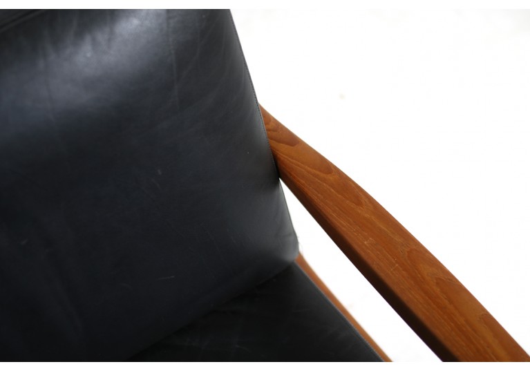 60er Jahre Sofa, Ole Wanscher, Teak & Leder, France & Son, danish modern