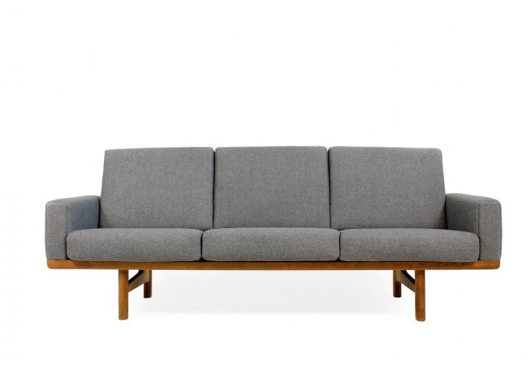 50er Hans Wegner Sofa, Eiche, Danish Modern, 60er, Mod. GE 236