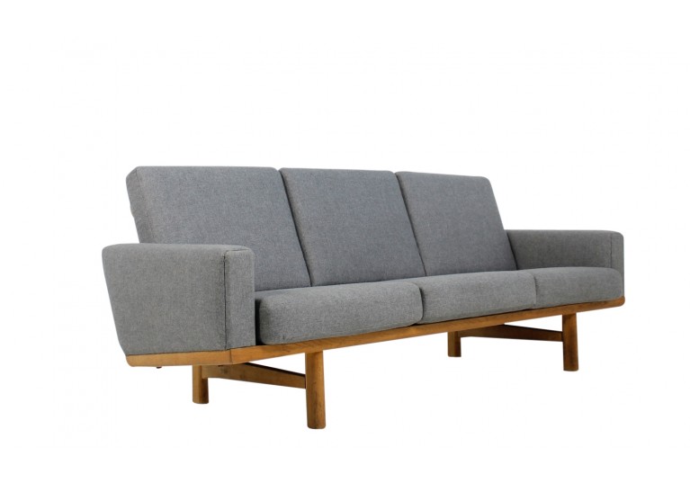 50er Hans Wegner Sofa, Eiche, Danish Modern, 60er, Mod. GE 236