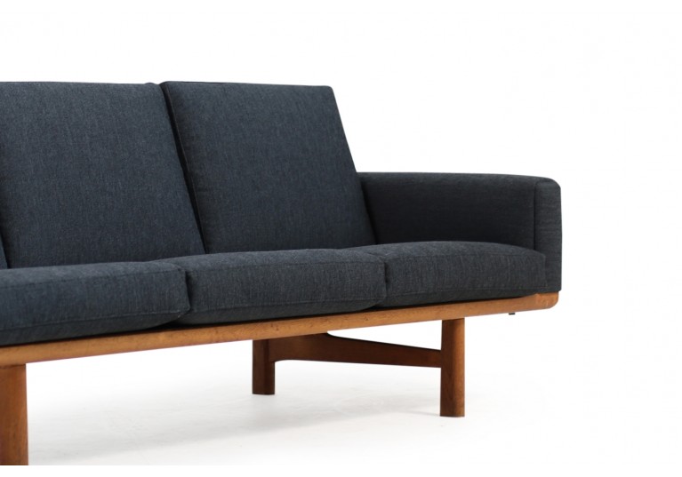  Hans Wegner Sofa, Eiche, Danish Modern, 60er, Mod. GE 236