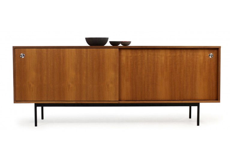 Teak Sideboard, Mid Century Modern Design, in the manner of Florence Knoll, George Nelson, 60er Jahre