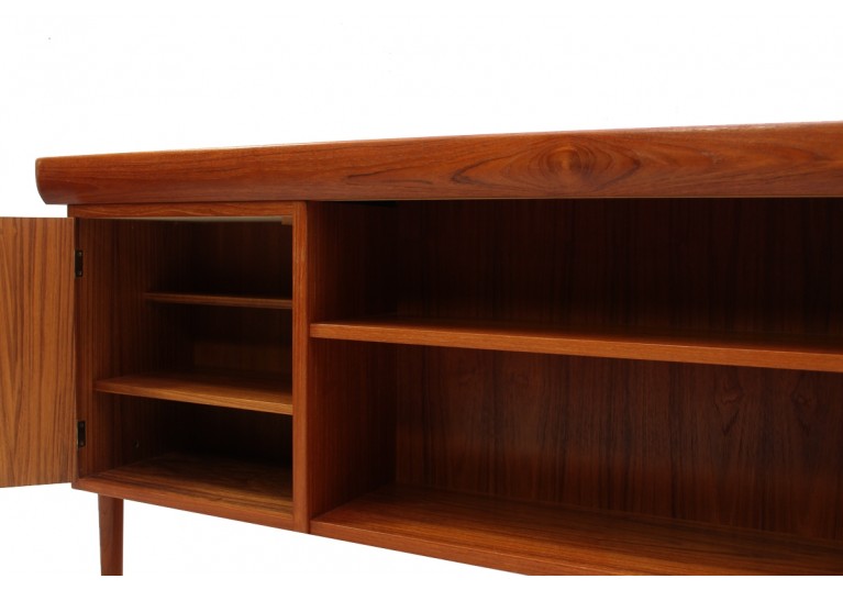 60er Teak Schreibtisch, Kofod Larsen, Denmark, 70er danish modern