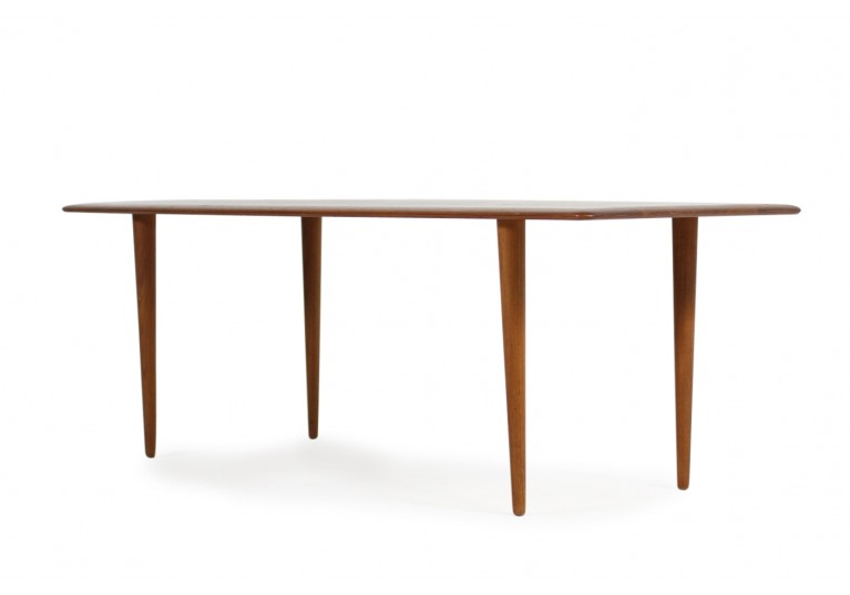 60er Teak Tisch, coffee table, danish modern, denmark, Peter Hvidt