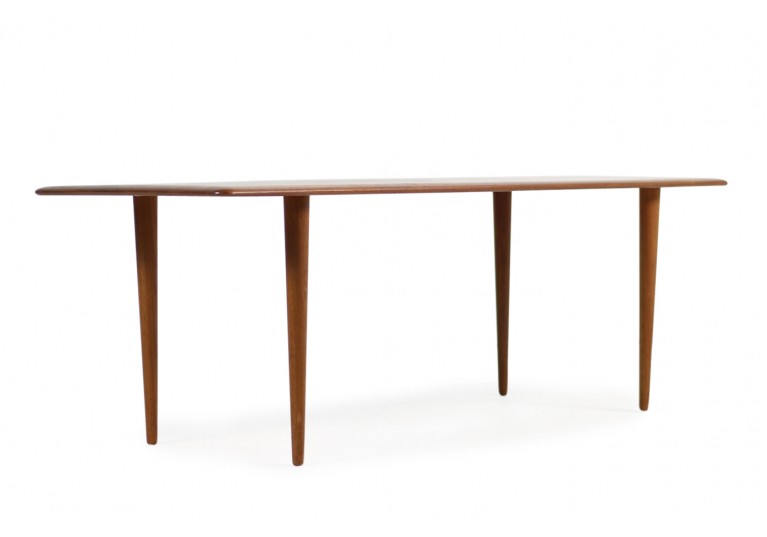 60er Teak Tisch, coffee table, danish modern, denmark, Peter Hvidt