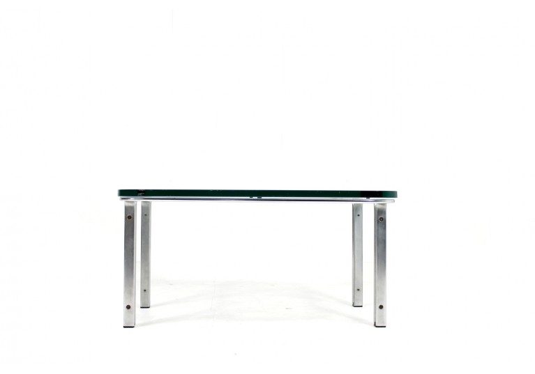70er Tisch Hort Brüning 6910 Metall Glas
