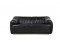 Rare 1970s Organic Black Buffalo Leather Lounge Sofa Two-Seat