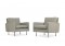 Pair of 1960s Florence Knoll Chairs Model 25 BC Knoll International