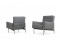 Pair of 1950s Florence Knoll 'Parallel Bar' Lounge Chairs