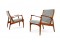 Pair of 1960s Danish Teak Easy Lounge Chairs, Erik Andersen