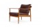 1960s Easy Chair Teak & Leather Knoll Antimott Mid-Century No. 1