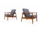 Pair of 1960s Arne Vodder Teak Easy Chairs Mod. 164 Danish Modern