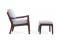 Ole Wanscher 1960s Mahogany Easy Chair & Ottoman Poul Jeppesen