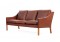 1960s Borge Mogensen Leather Sofa Mod. 2209 by Fredericia DK