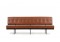 1960s Florence Knoll Custom Daybed Sofa Cognac Leather