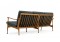 1950s Italian Mid Century Organic Lounge Sofa Beechwood