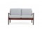 Ole Wanscher 1960s Mahogany 2-Seat Sofa Poul Jeppesen