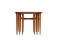 Set of Three 1960s Nesting Tables by Arne Hovmand Olsen Danish Modern