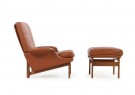 60er Leder Lounge Sessel, Kofod Larsen, Adam, Mogens Kold