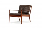60er Sessel, Easy Chair, Ib Kofod Larsen, Leder, OPE Schweden