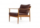 60er Teak Sessel, Knoll, Easy Chair, Lounge Chair, Knoll Antimott, Teak und Leder