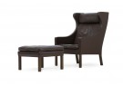 60er Wingback Sessel, Borge Mogensen, 2202 und 2204, Fredericia Denmark