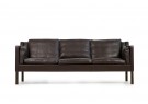 60er Leder Sofa, Borge Mogensen, Mod. 2213, Fredericia Denmark